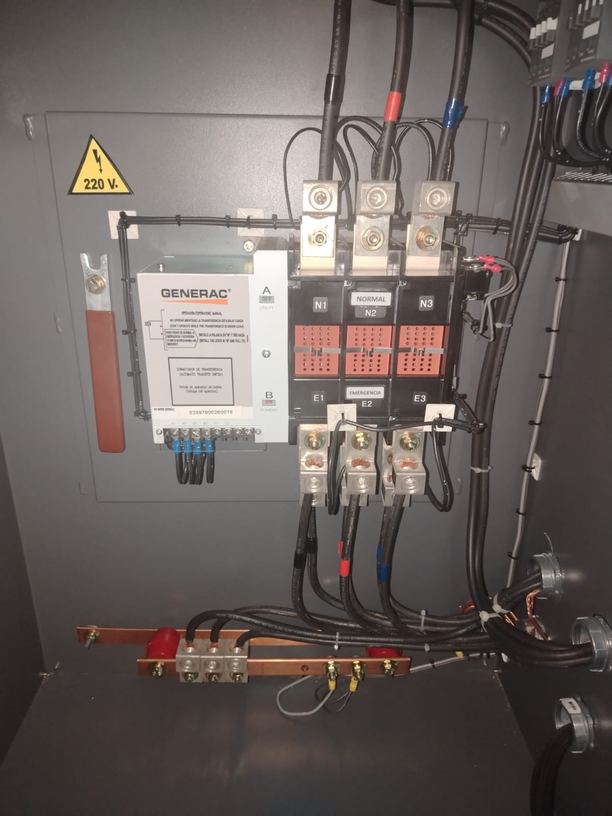 Servicio correctivo en generador eléctrico